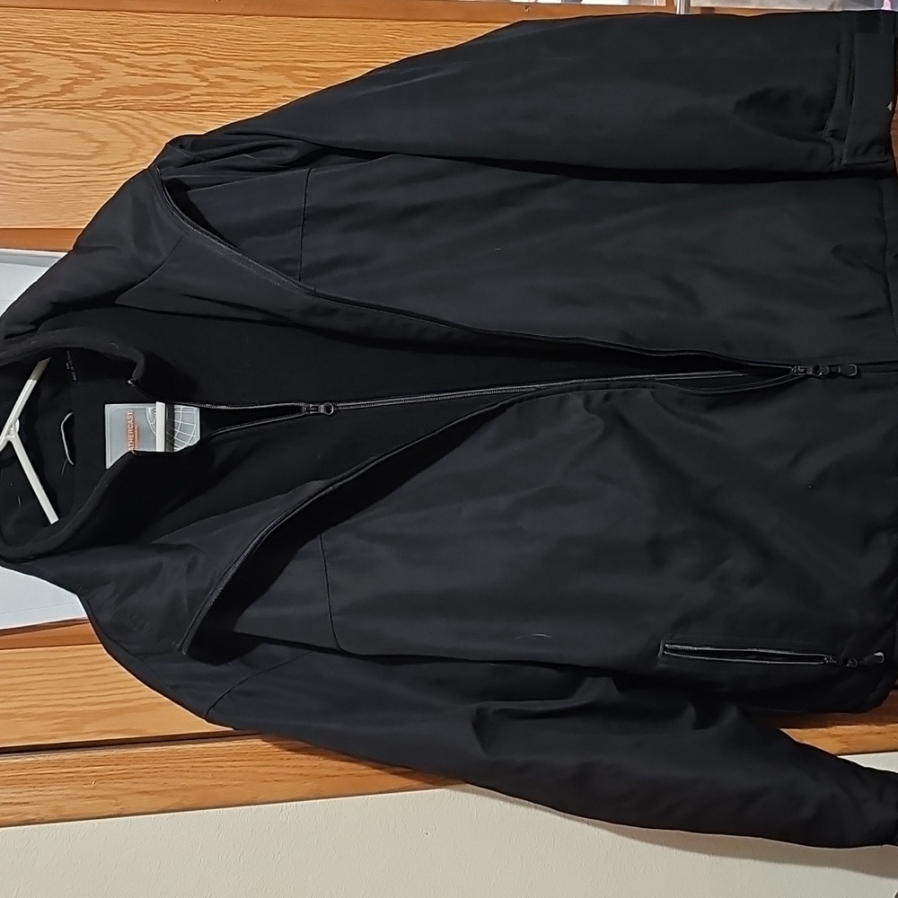 Men's black weather proof coat. Size XXL.